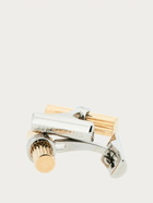 Ferragamo Mens Branded cufflinks in Gold