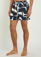 Raith Massira Patterned Woven Swim Shorts Navy