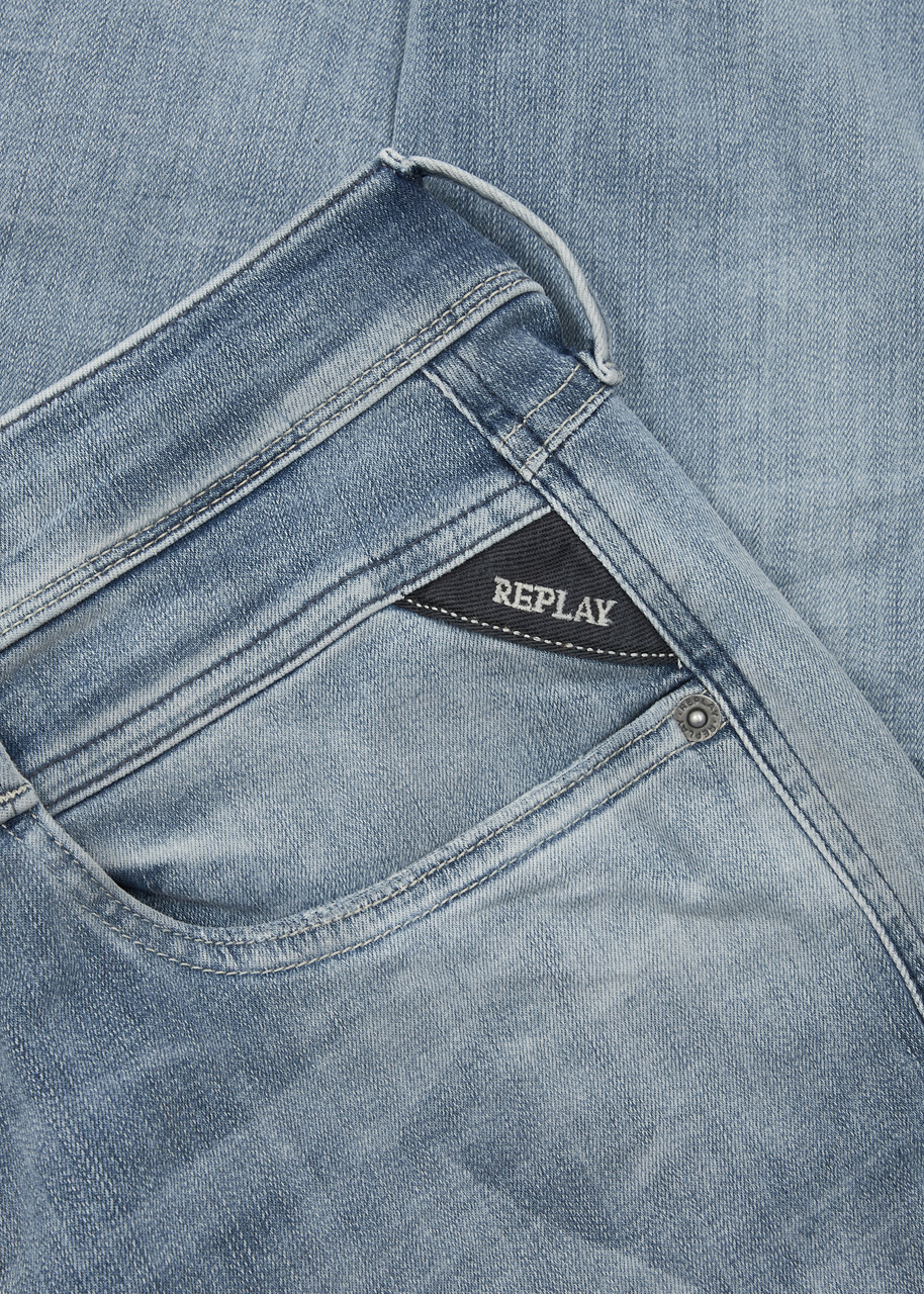 Replay Anbass Hyperflex Slim-leg Jeans Blue