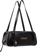 Versace Black 'Versace Tag' Nappa Bowling Bag