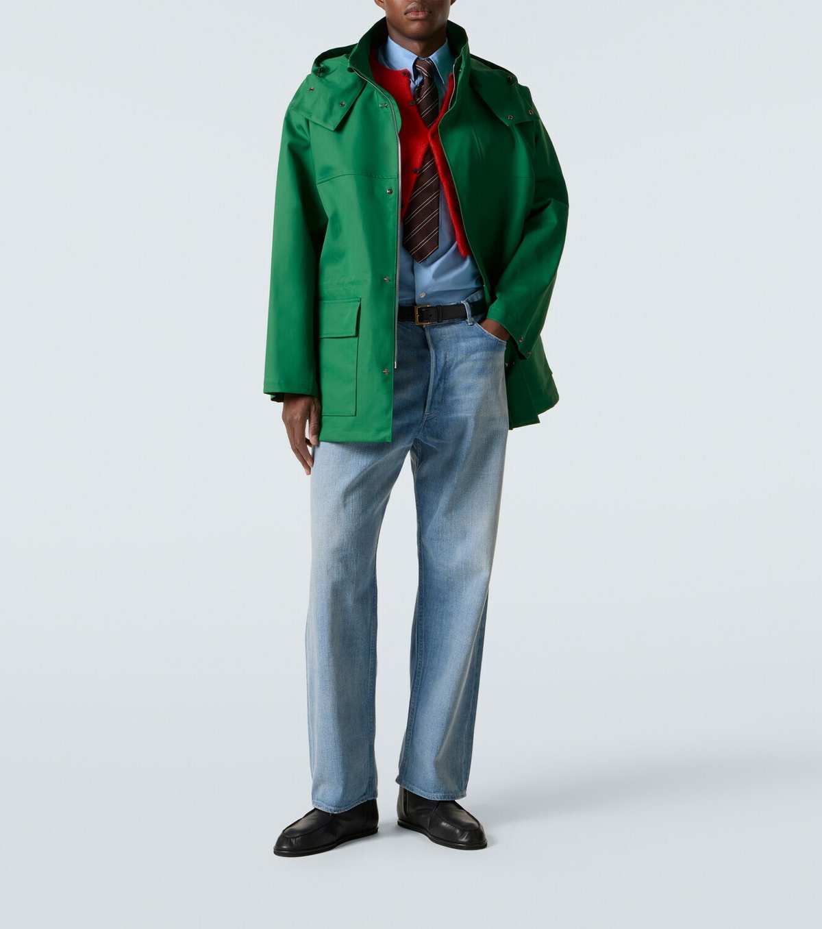 Auralee Hooded cotton gabardine jacket Auralee