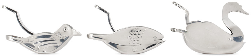 Gohar World Silver Lemon Squeezer Trio Set, 3 pcs
