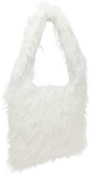 We11done White Faux-Fur Bag