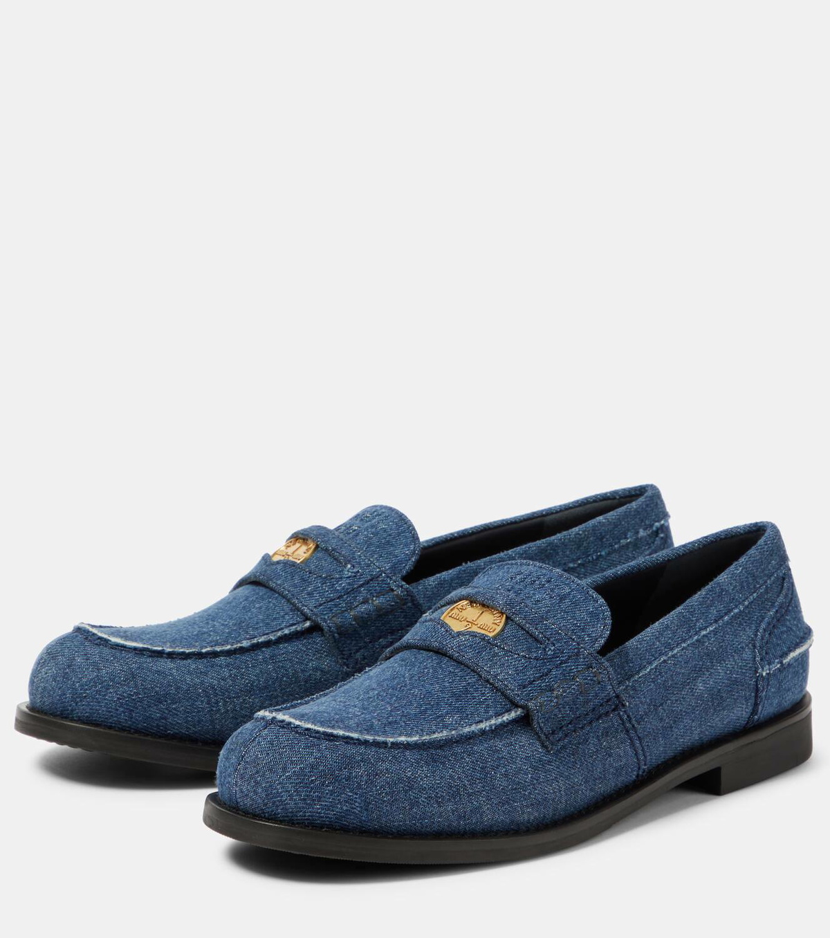 もえもえさん専用　miu miu ネイビー バックル付きローファー m32774337116_1.jpg?1756268205