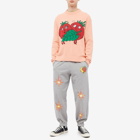 Sky High Farm Men's Tomatoes Intarsia Knit in Light Pink