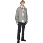 Thom Browne Pink and Grey Wool 4-Bar Vest