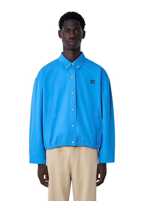 Photo: Miu Miu Logo Motif Blouson Jacket