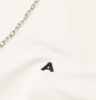 AMBUSH® - Oversized Chain-Embellished Logo-Embroidered Cotton-Jersey T-Shirt - White