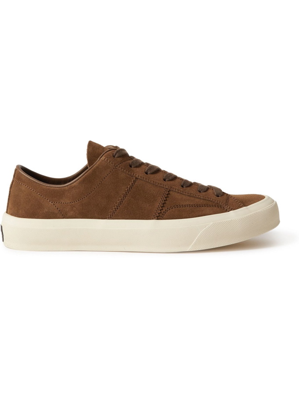 Photo: TOM FORD - Cambridge Nubuck Sneakers - Brown