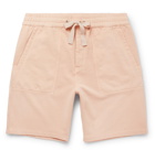 Folk - Sigma Wide-Leg Loopback Cotton-Jersey Drawstring Shorts - Men - Pink