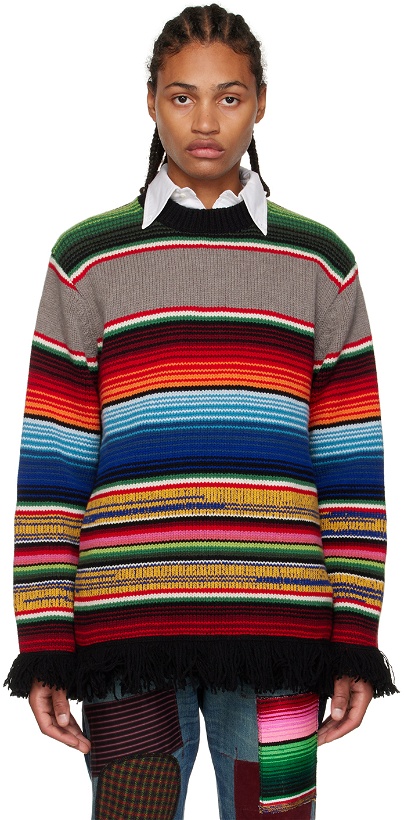 Photo: Junya Watanabe Multicolor Striped Sweater