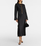 Asceno Salina silk charmeuse maxi dress