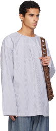 SC103 White & Navy Radar Shirt