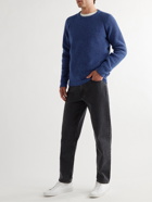 JOHN SMEDLEY - Upson Ribbed Recycled-Cashmere and Merino Wool-Blend Sweater - Blue