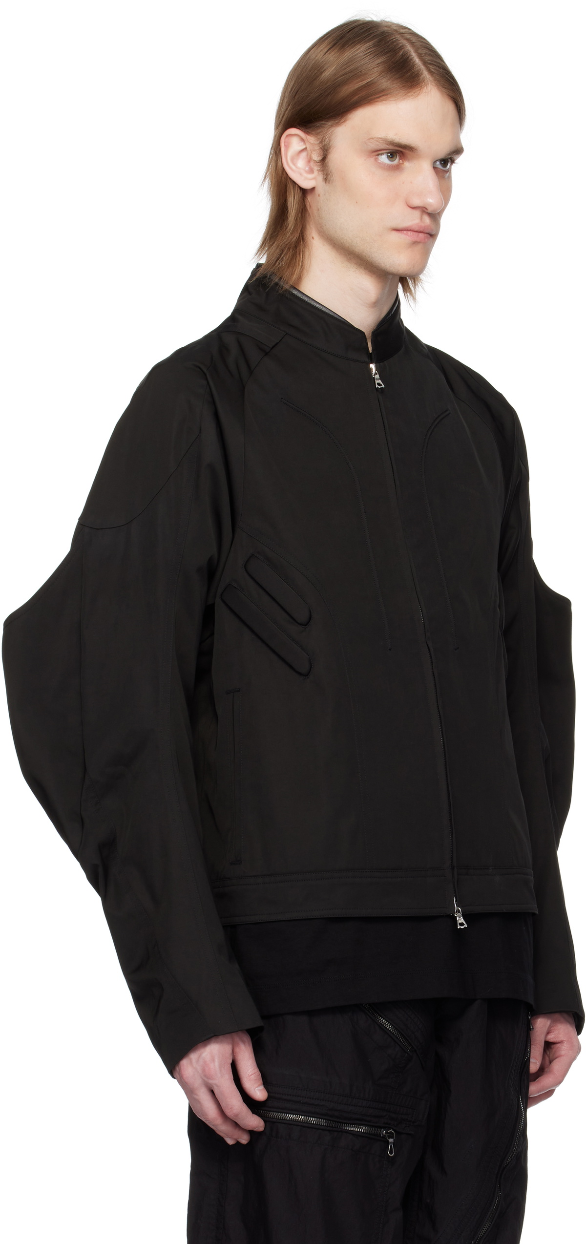 ジャケット・アウター cmmawear jacket CMMAWEAR Gray Funnel-Neck Jacket CMMAWEAR