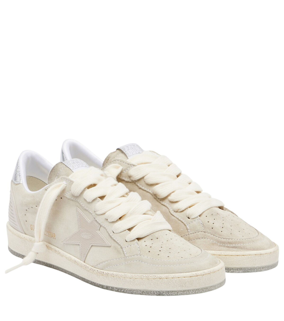 Golden Goose Running Sole Net Upper Suede Toe Spur And Heel