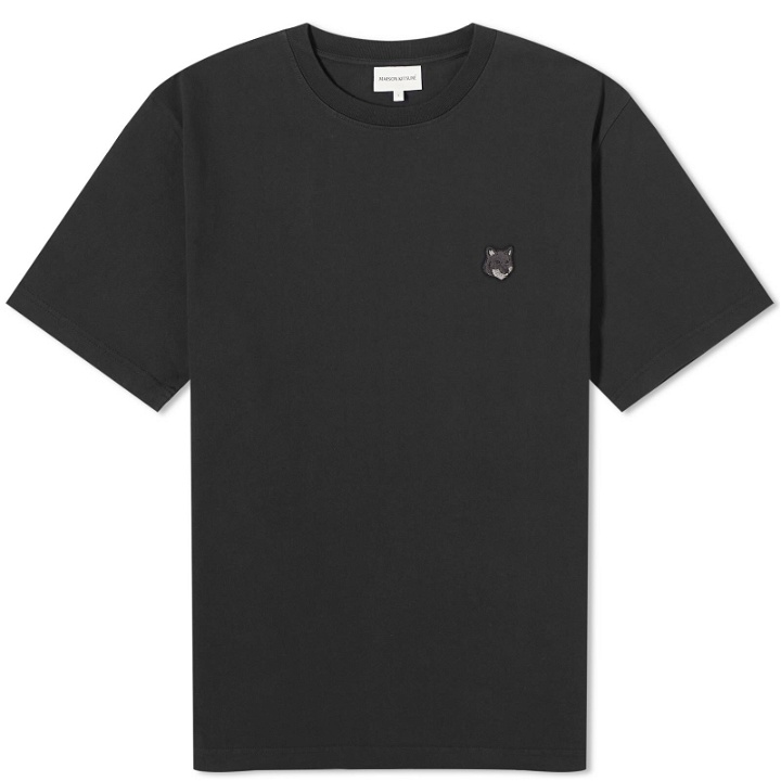 Photo: Maison Kitsuné Men's Bold Fox Head Patch Comfort T-Shirt in Black