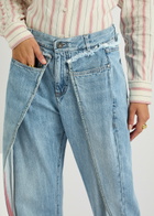 Bettter Wrap Panelled Straight-leg Jeans Denim