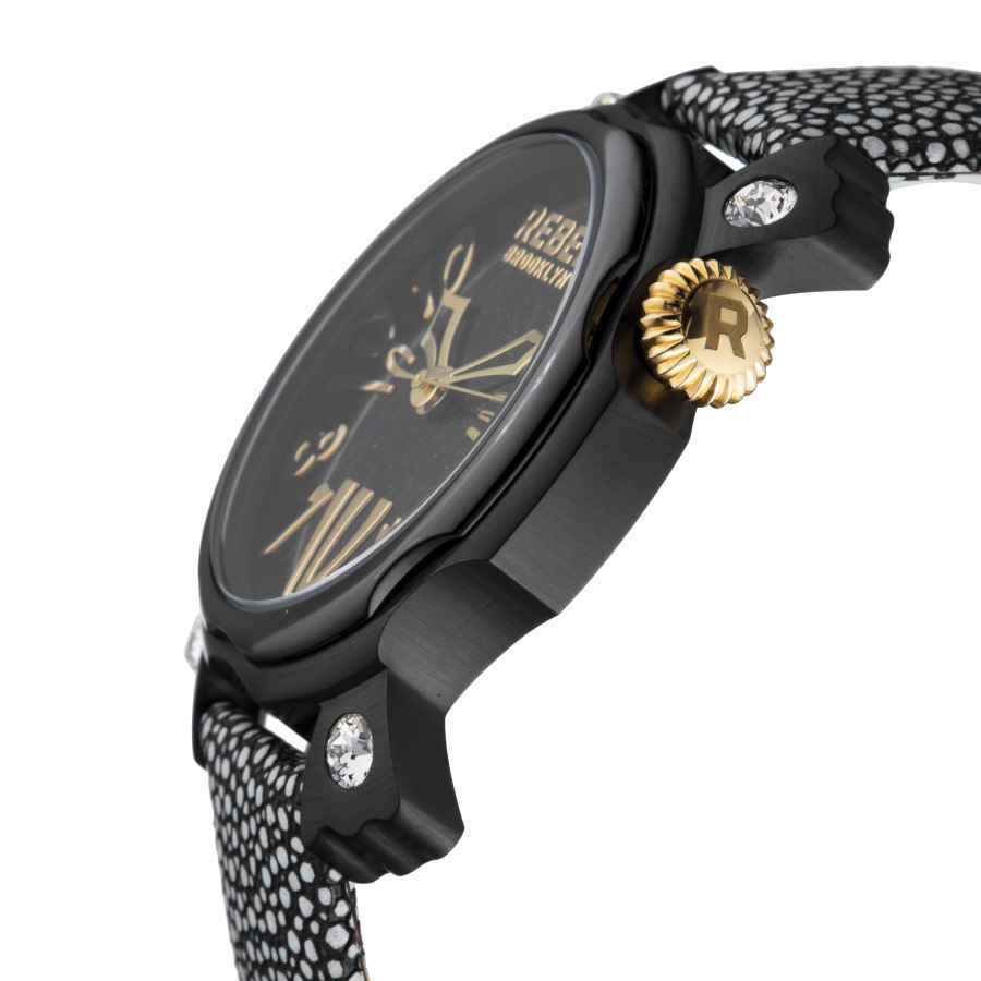 Rebel Coney Island Black Dial Watch RB104-6071