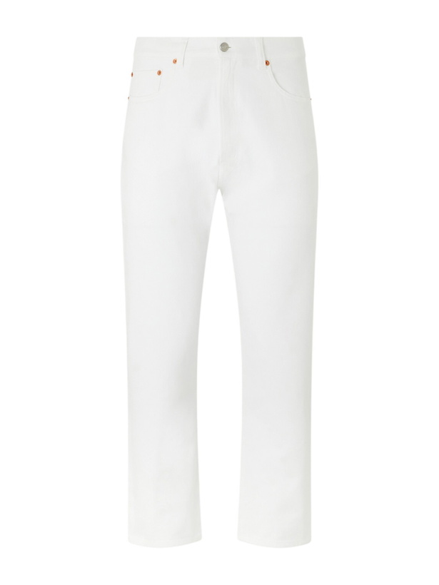 Photo: Ghiaia Cashmere - Straight-Leg Jeans - White