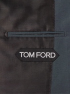 TOM FORD - Silk-Blend Suit Jacket - Blue