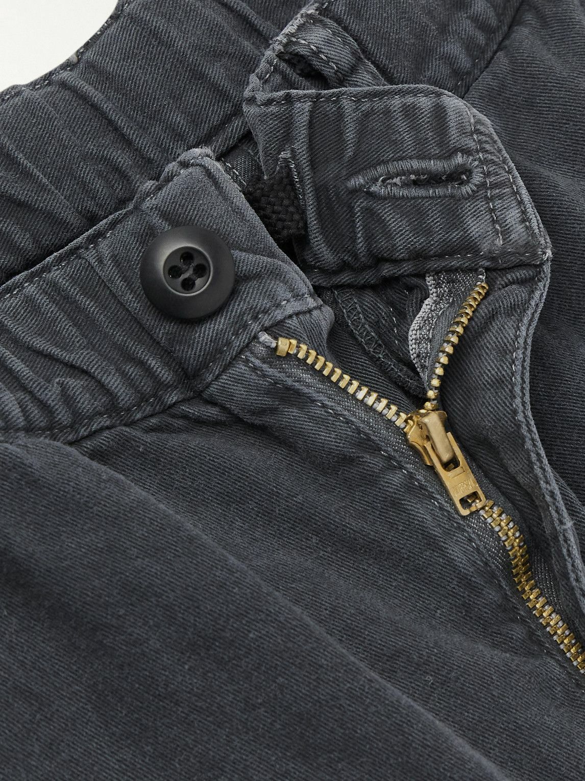 Remi Relief - Straight-Leg Cotton-Twill Trousers - Black