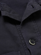 Barena - Garment-Dyed Cotton-Blend Gabardine Overshirt - Blue