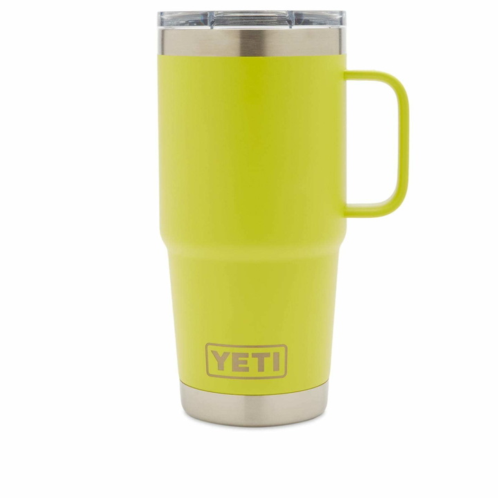 Photo: YETI 20oz Travel Mug in Fire Fly Yellow 