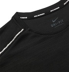 Nike Running - Miler Logo-Print Dri-FIT T-Shirt - Men - Black