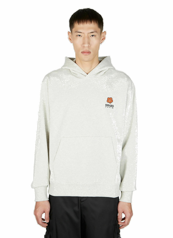 Photo: Boke Flower Hooded Sweatshirt in Grey