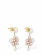 SOPHIE BILLE BRAHE - 14kt & Pearl Botticelli Rose Earrings