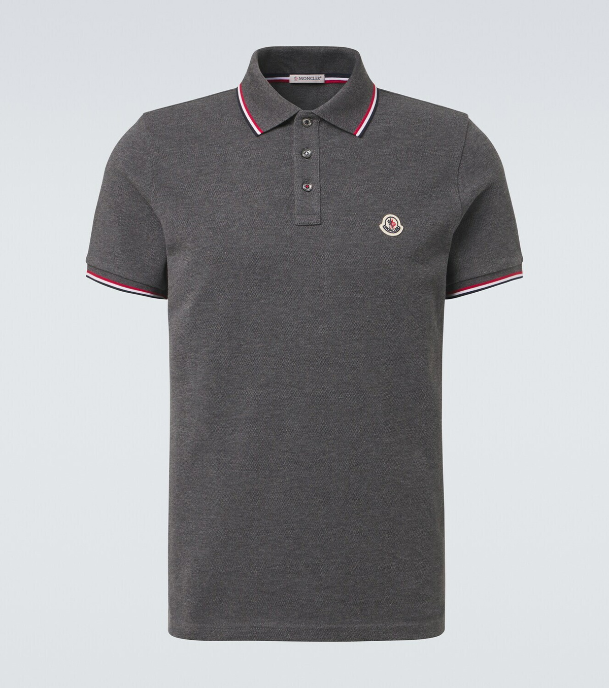 Moncler Logo cotton piqué polo shirt