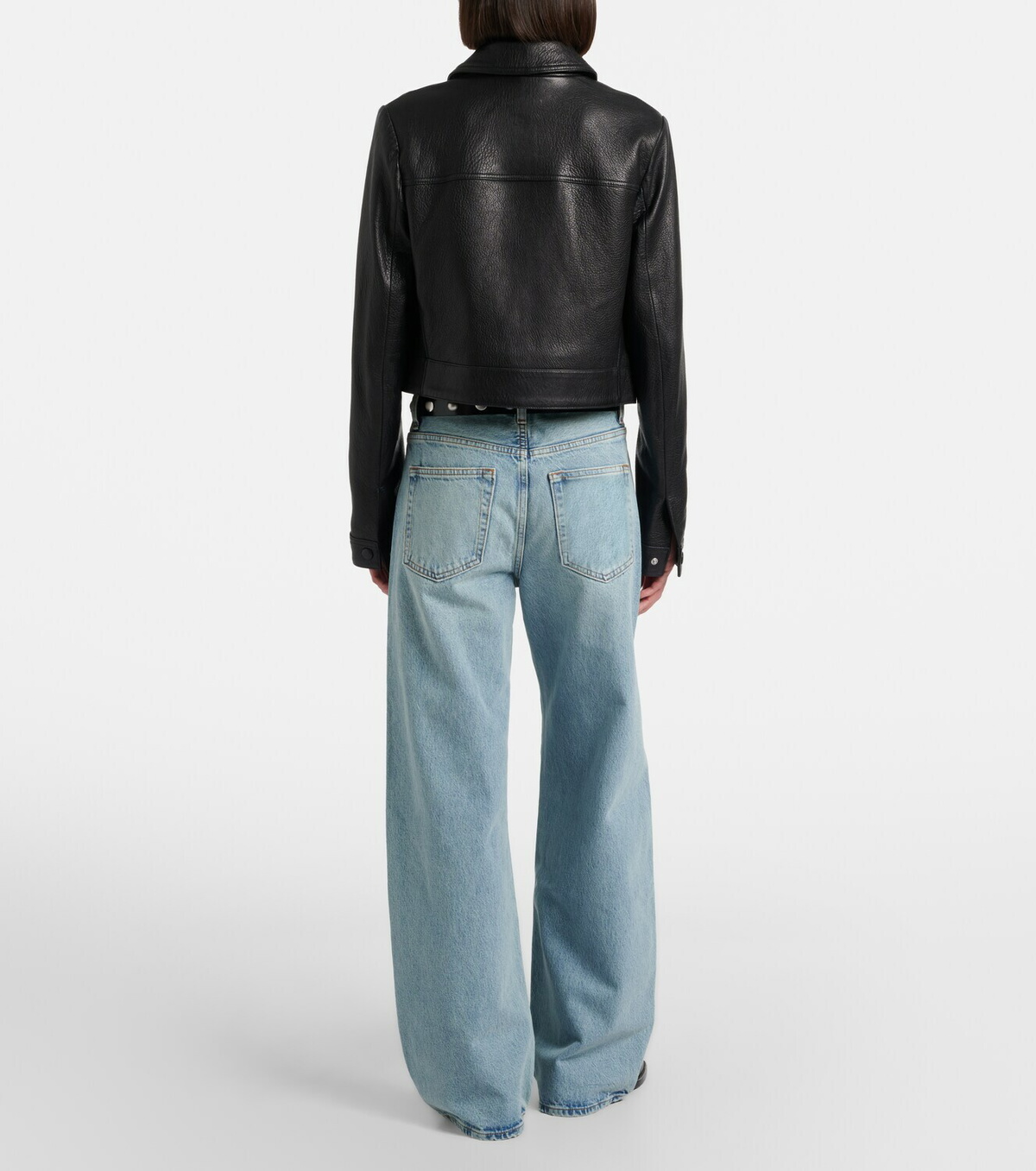 Frame Bow barrel-leg jeans