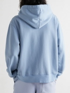 AMIRI - Logo-Appliquéd Cotton-Jersey Hoodie - Blue