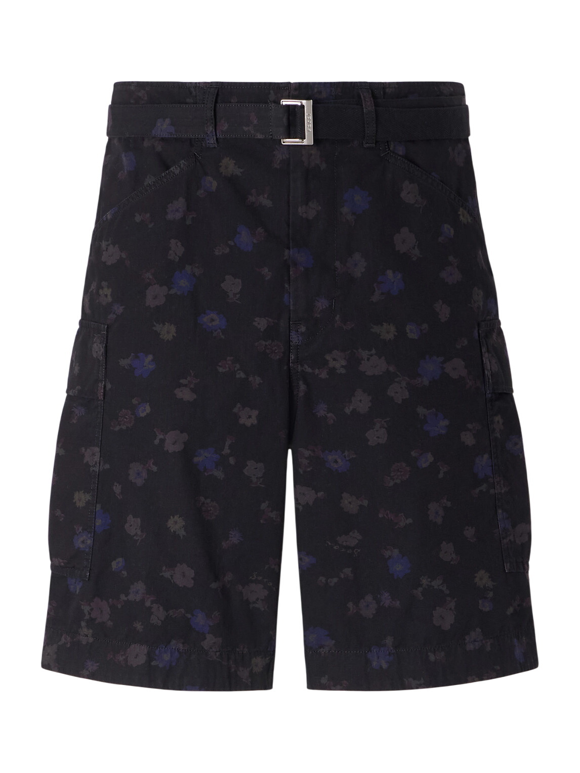 sacai Black Pleated Shorts Sacai