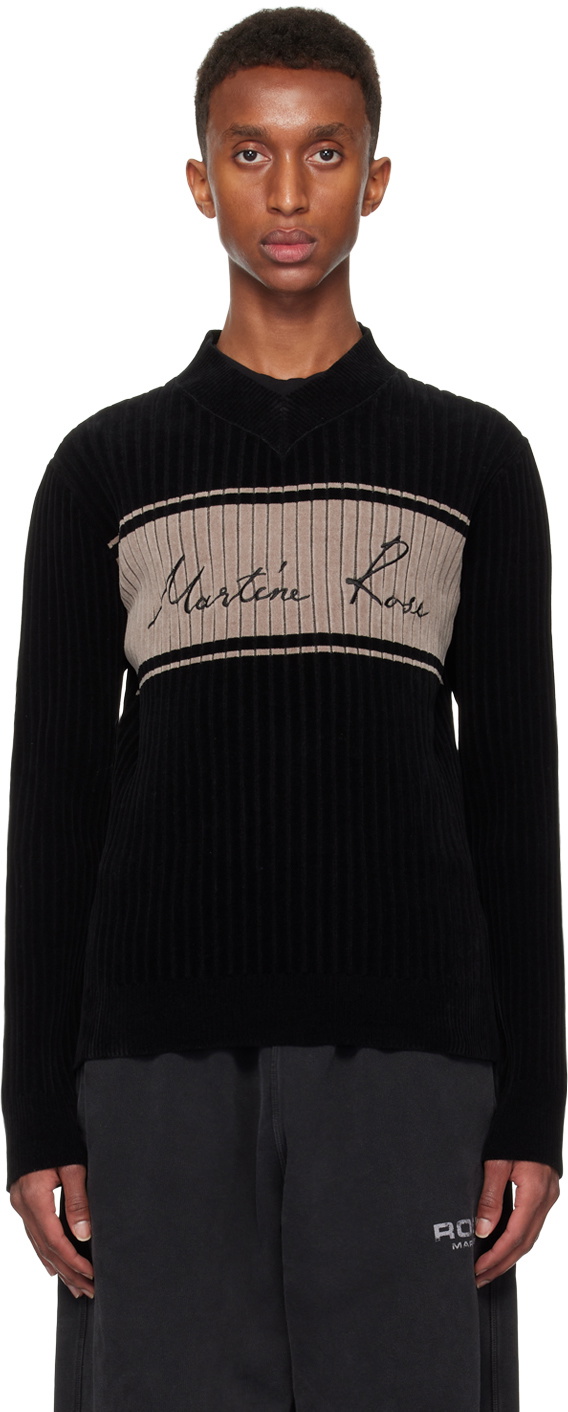Martine Rose Men's Fair Isle Knit Jumper in Multi Martine Rose