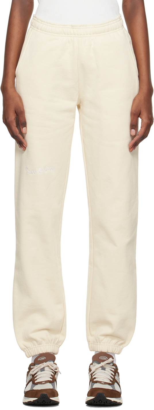 Museum of Peace & Quiet Off-White Wordmark Lounge Pants