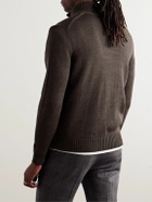 Incotex - Zanone Virgin Wool Cardigan - Brown