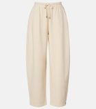 Sportmax Cotton-blend jersey wide-leg sweatpants