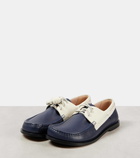 Loewe Campo leather boat shoes