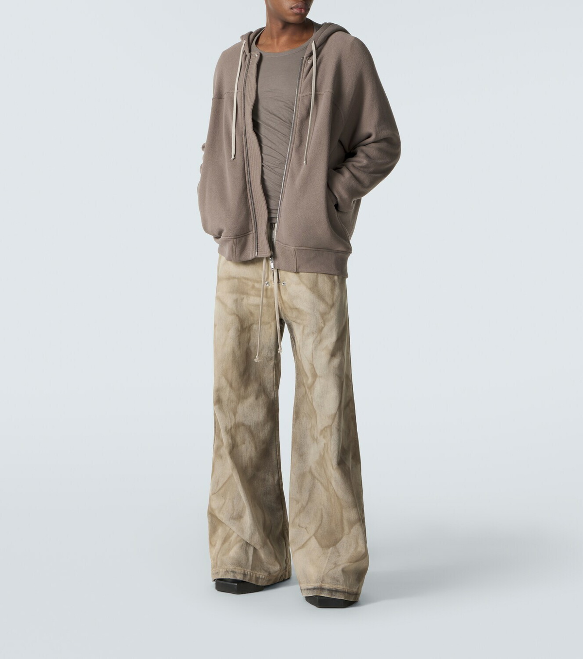 Rick Owens Cotton jersey hoodie