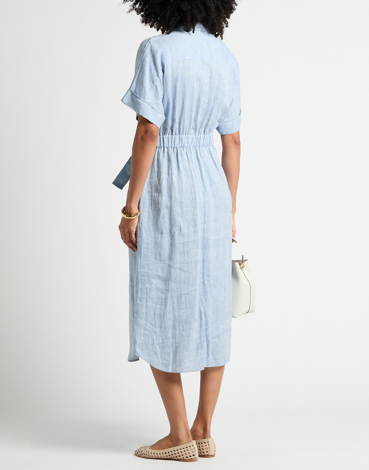 Peserico Womens Midi dress Light in Blue
