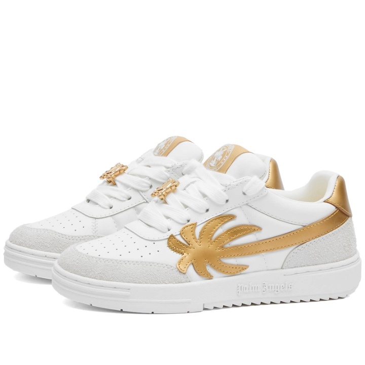 Photo: Palm Angels Women's Palm Beach University Sneakers in White