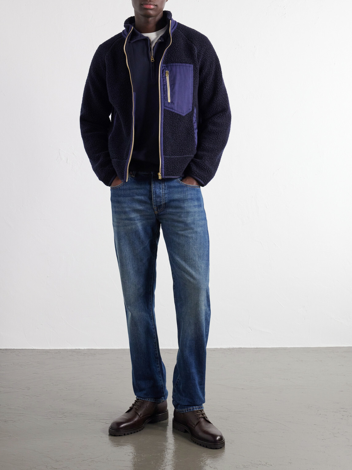 Fortela - K2 Brushed Wool Jacket - Blue