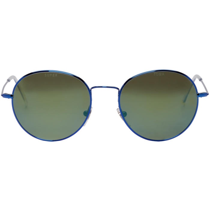 Photo: Gosha Rubchinskiy Blue and Green Super Edition Wire Sunglasses 
