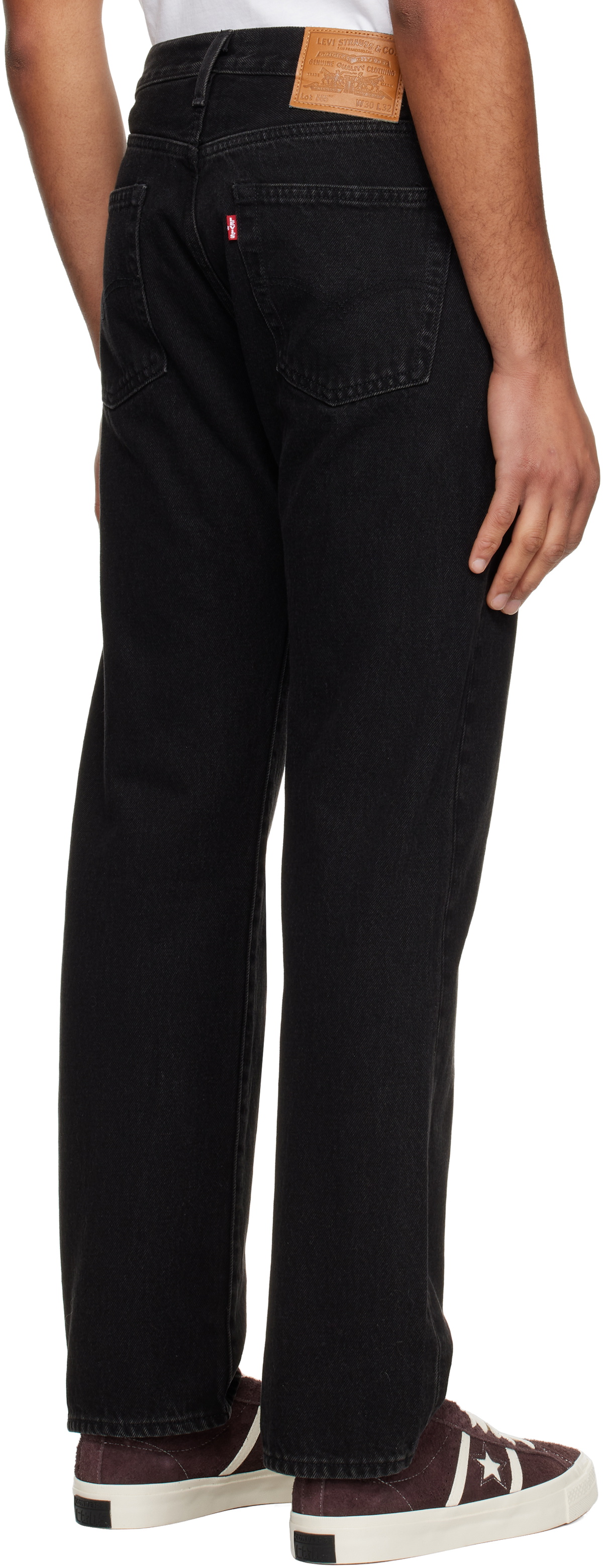 Anna Sui Black Washed Patchwork Jeans