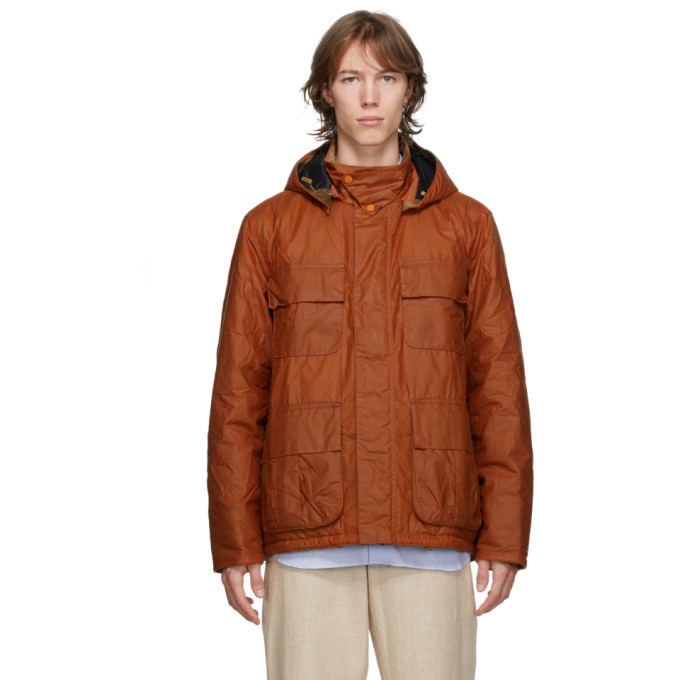 Photo: Barbour Orange Norse Projects Edition Wax Ursula Jacket