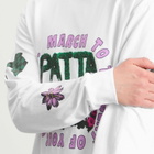 Patta Men's Own Your Own Mind Long Sleeve T-Shirt in White