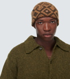 Acne Studios Face Tiles cotton and wool beanie