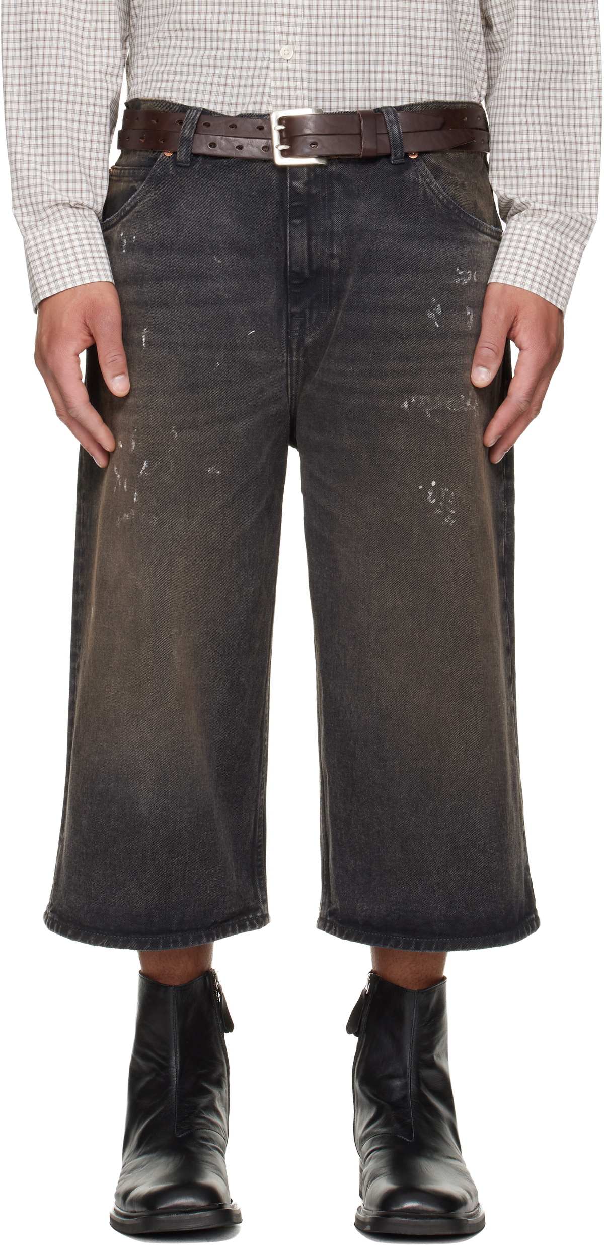 OUR LEGACY Black Tuxedo Capri Trousers Our Legacy OUR LEGACY Black Tuxedo Capri Trousers Our Legacy